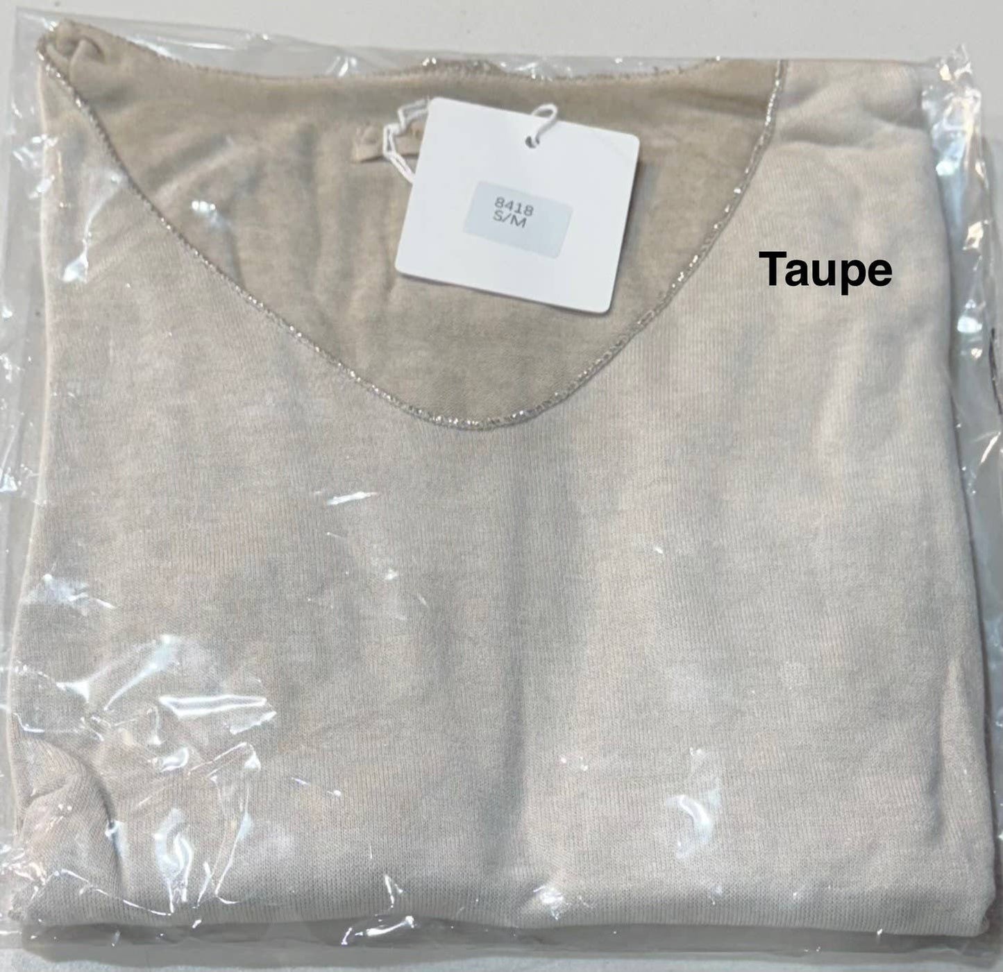 Tank Cozy Viscose with a Delicate Metallic Accent Trim