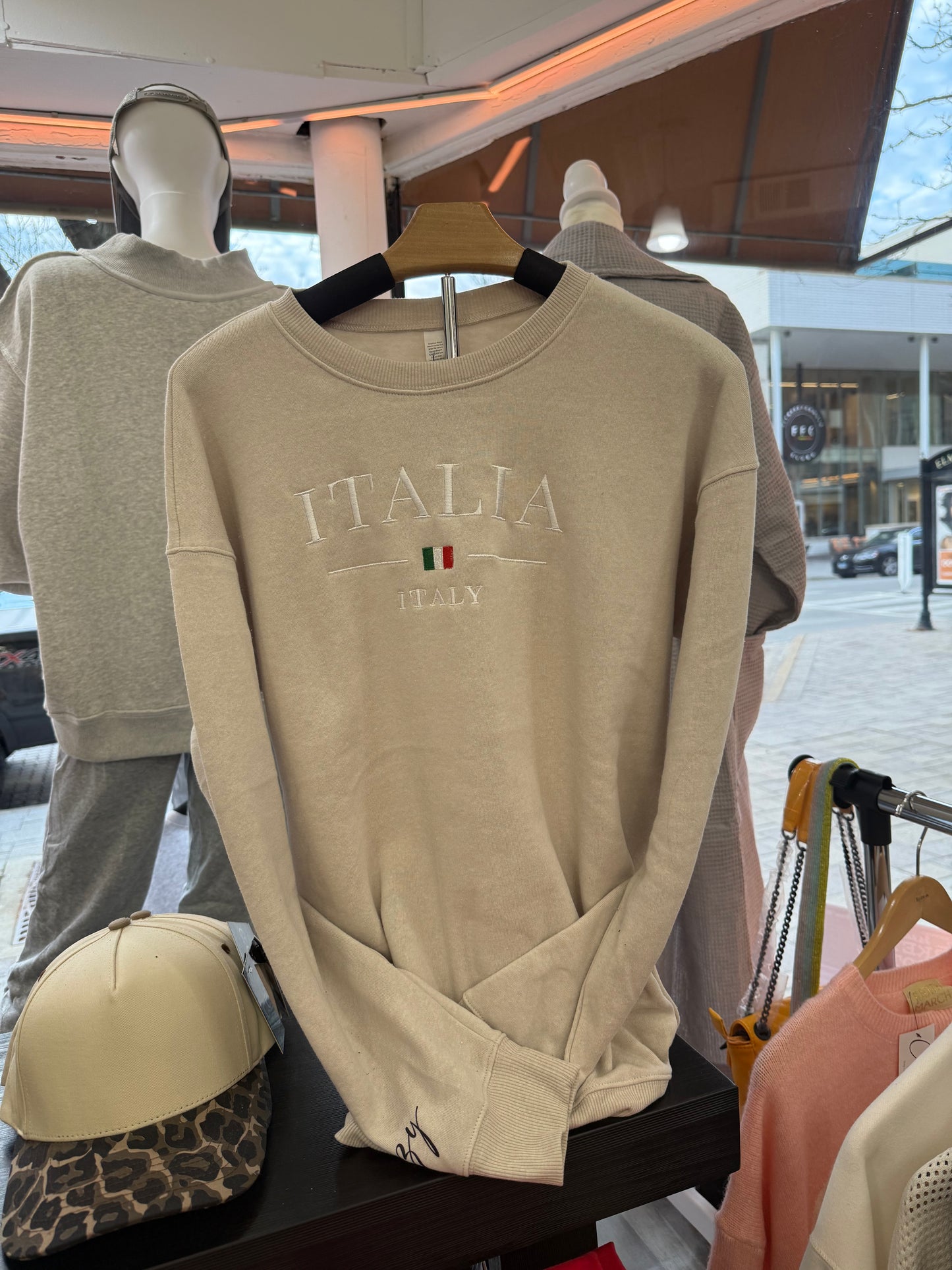 Italia Screen Print Crewneck