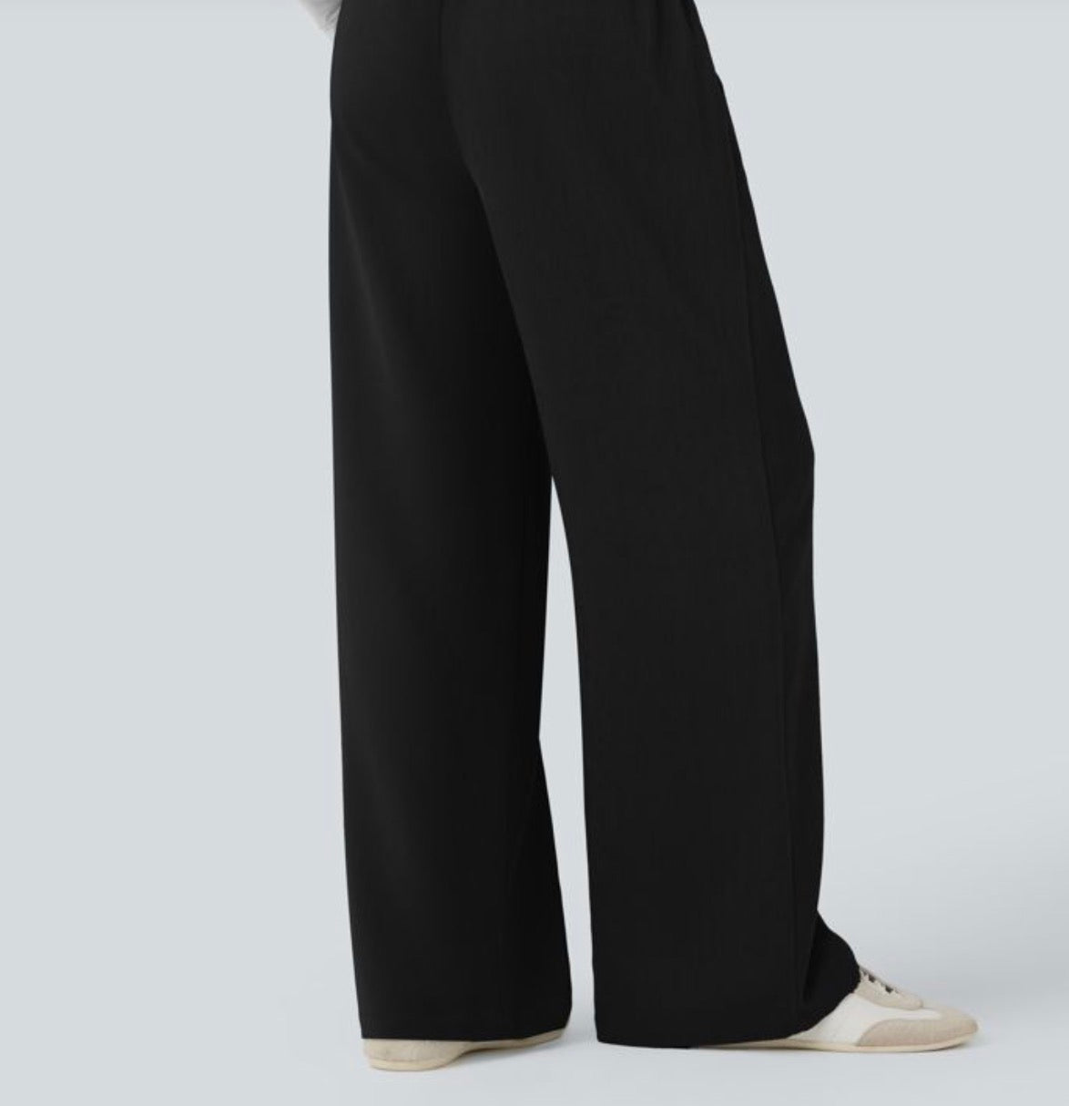 High Waisted Drawstring Casual Flare