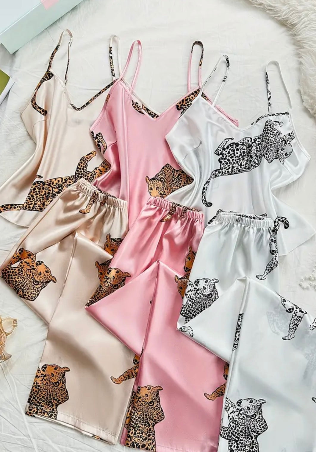 Leopard Lounge Pajama Pant Set