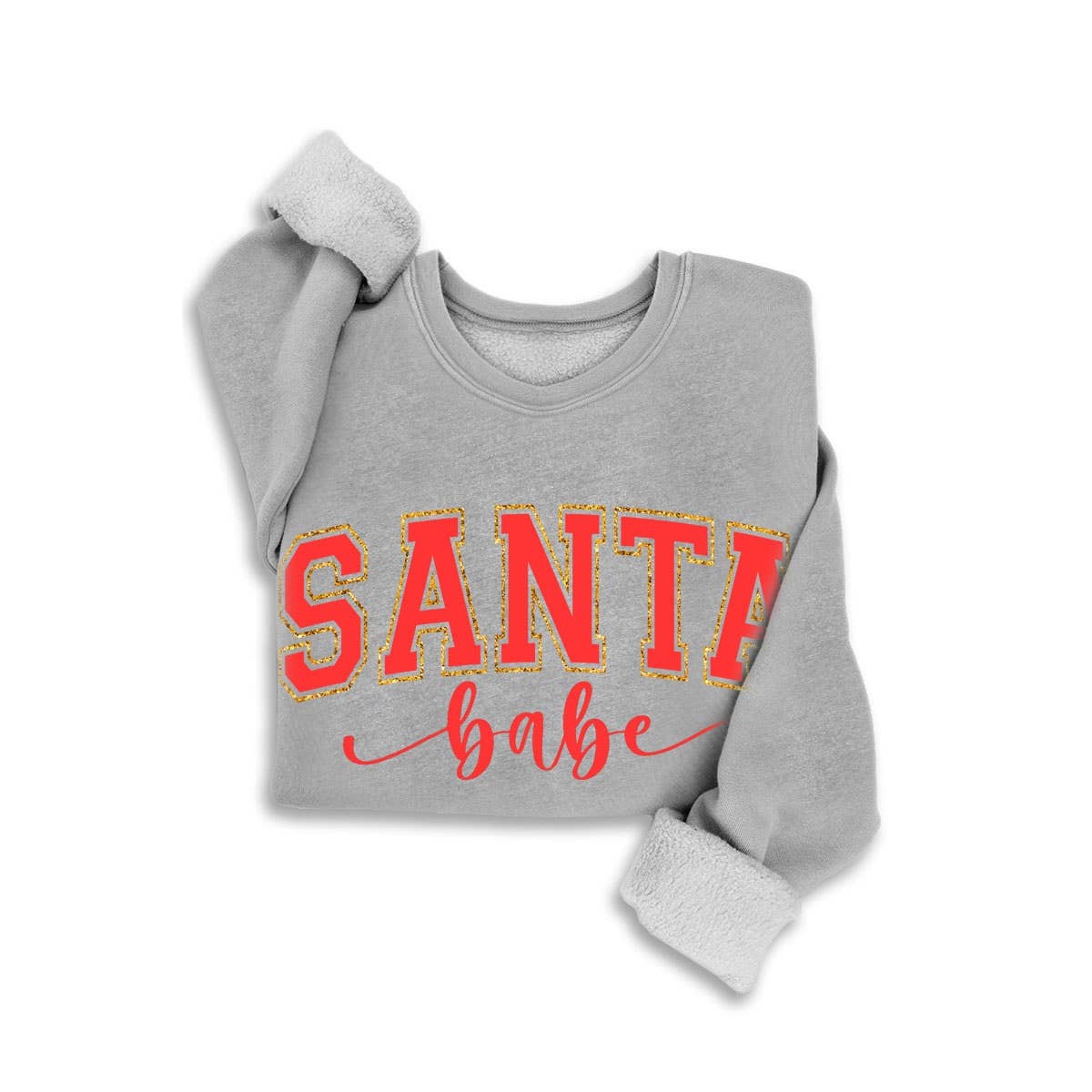SANTA BABY GLITTER MINERAL SWEATSHIRTS