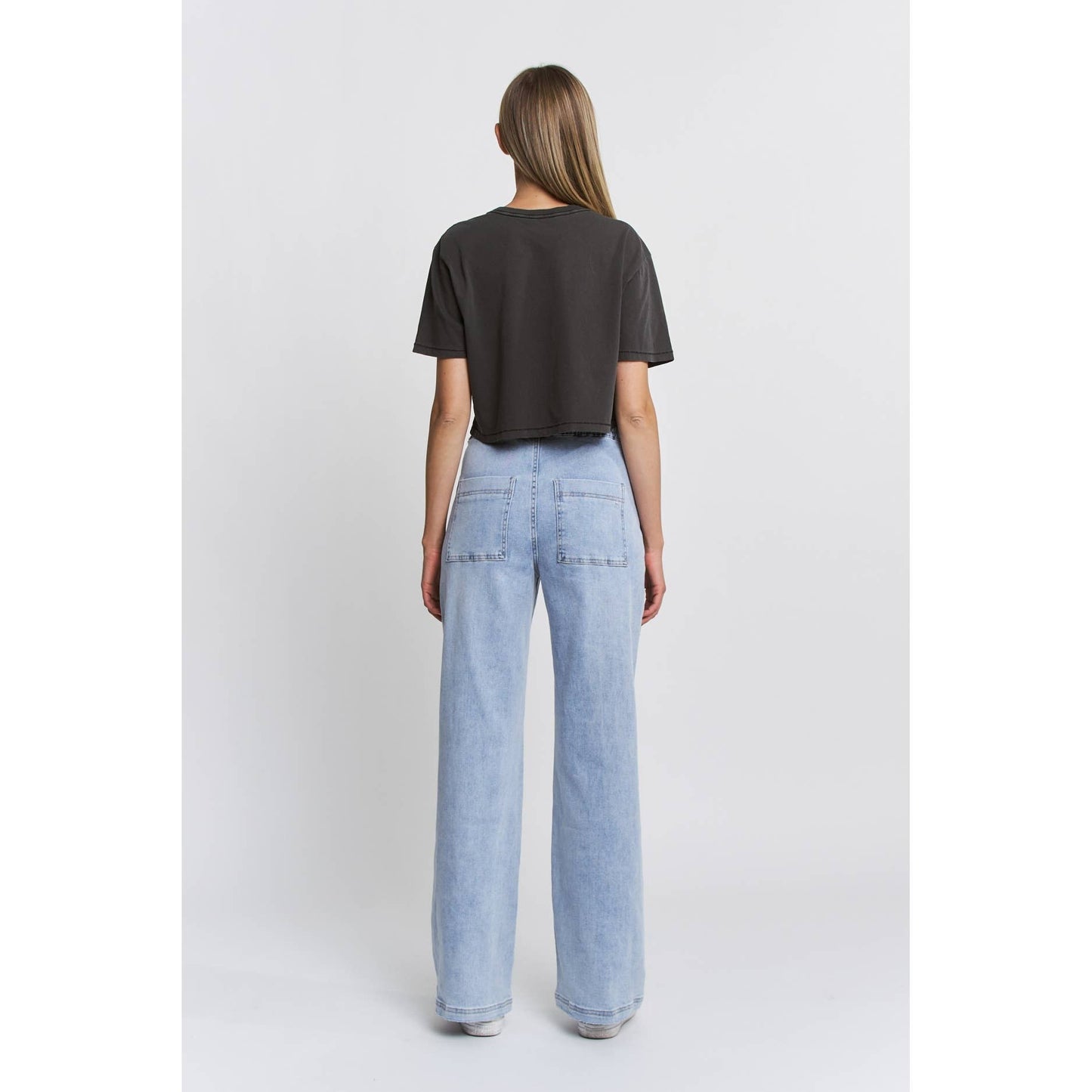 HIGH RISE WIDE LEG JOGGER