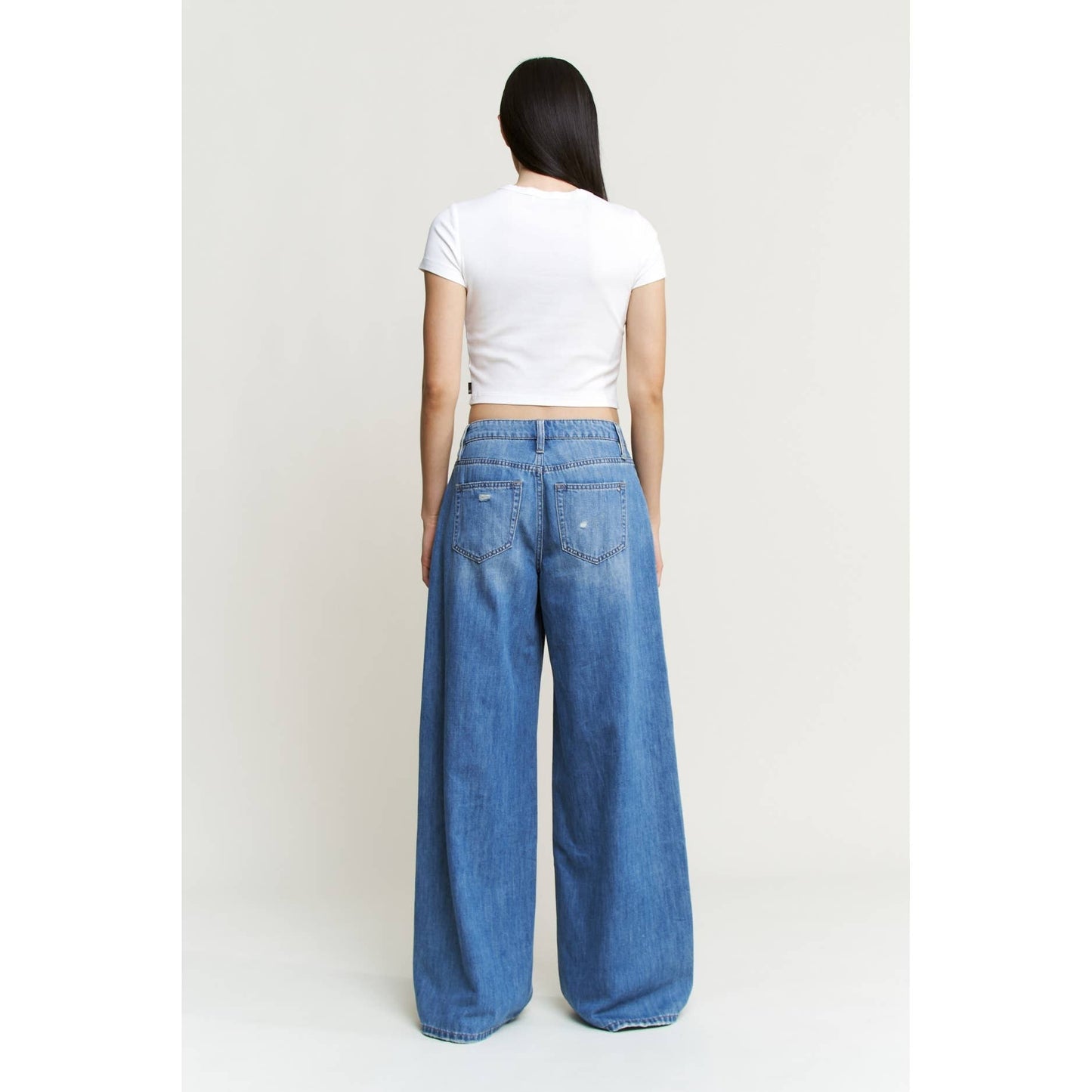 HIGH RISE WIDE LEG JEANS