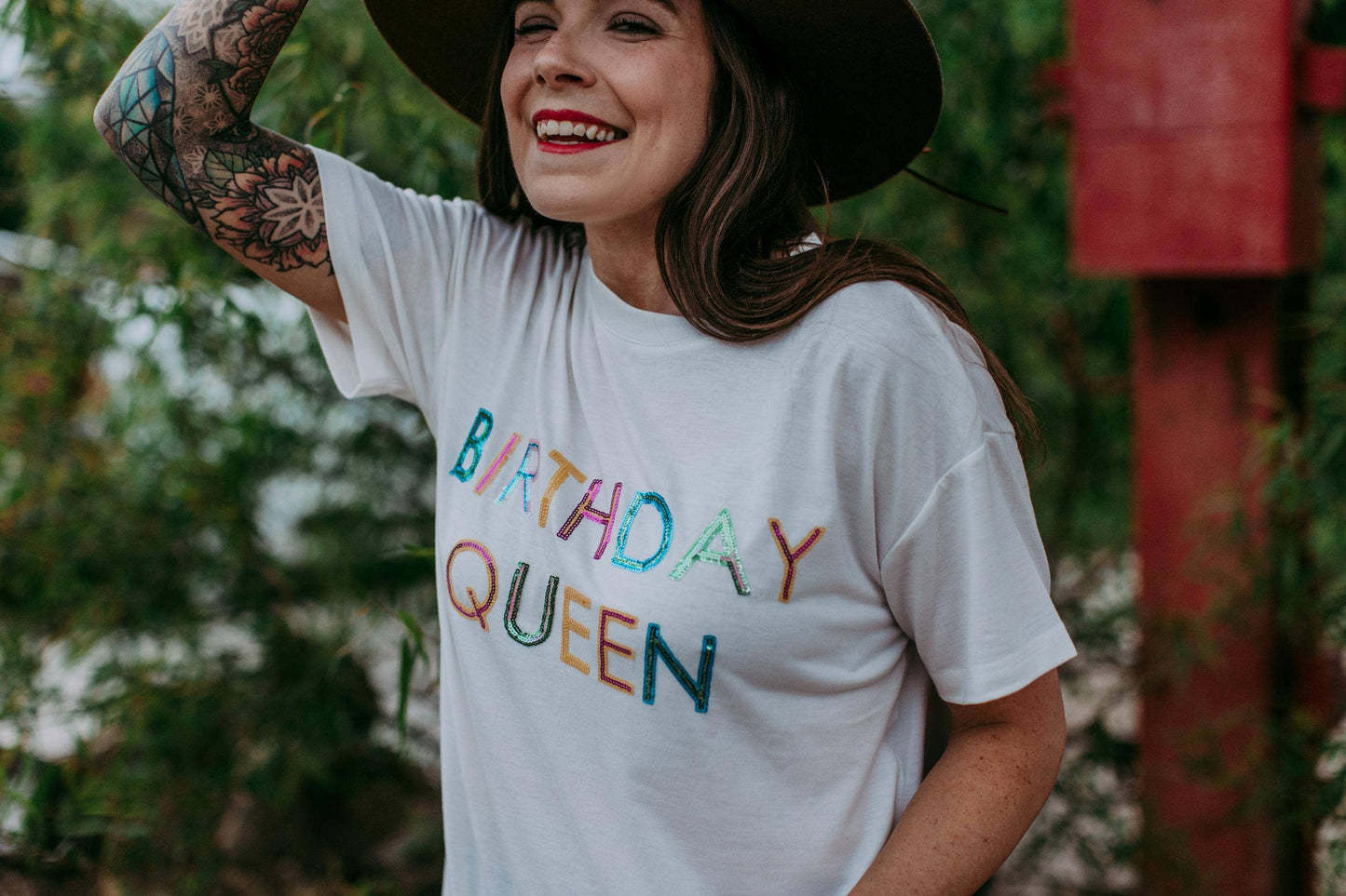 Birthday Queen Sequins Tee
