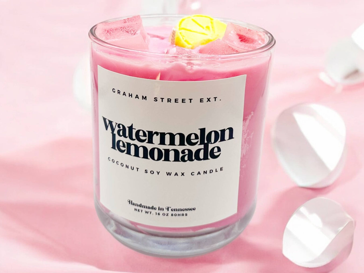 Watermelon Lemonade Dessert Candle