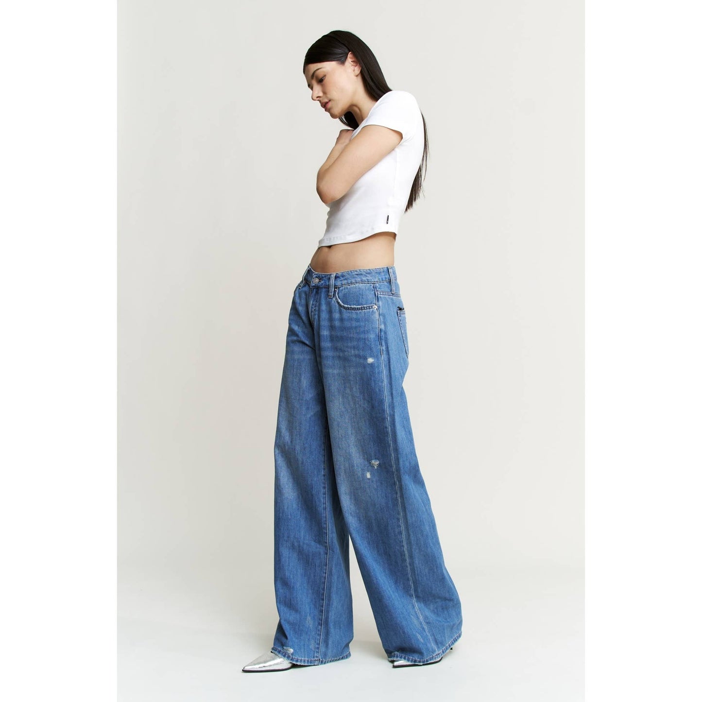 HIGH RISE WIDE LEG JEANS