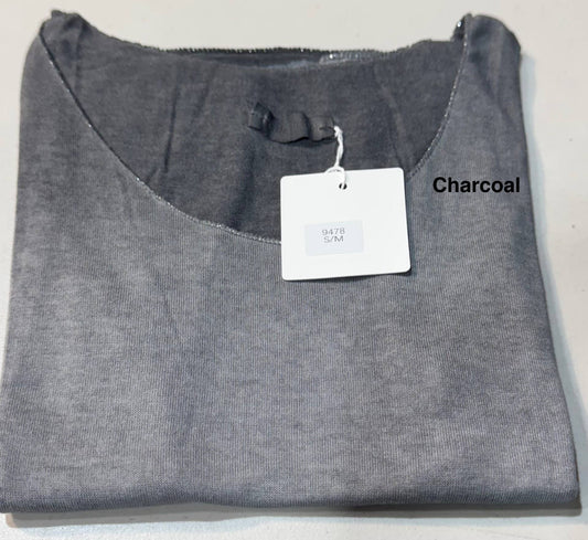 Tank Cozy Viscose with a Delicate Metallic Accent Trim