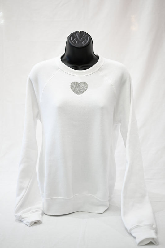 Cozy Bling Heart/Star Crewneck