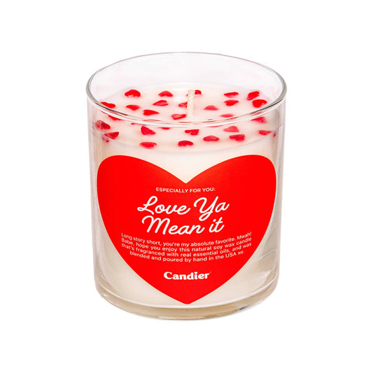 Love You Mean It Scented Jar Filled Candle Home Decor Gift