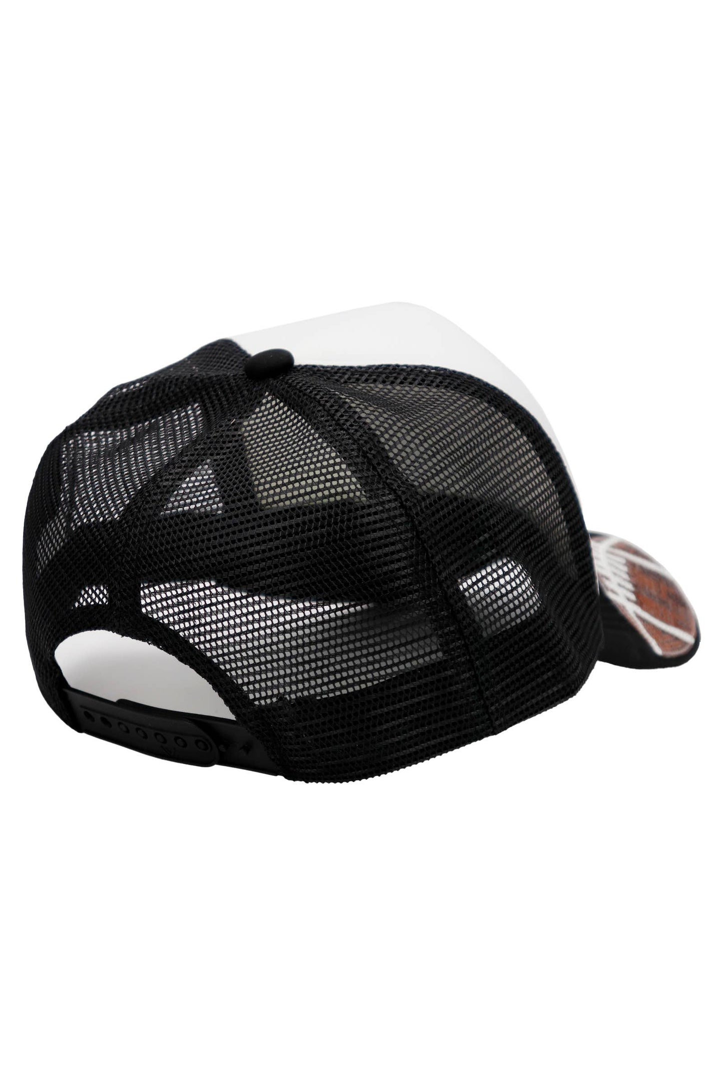 Football Gameday Patch Sponge Trucker Hat: White/Kelly Green